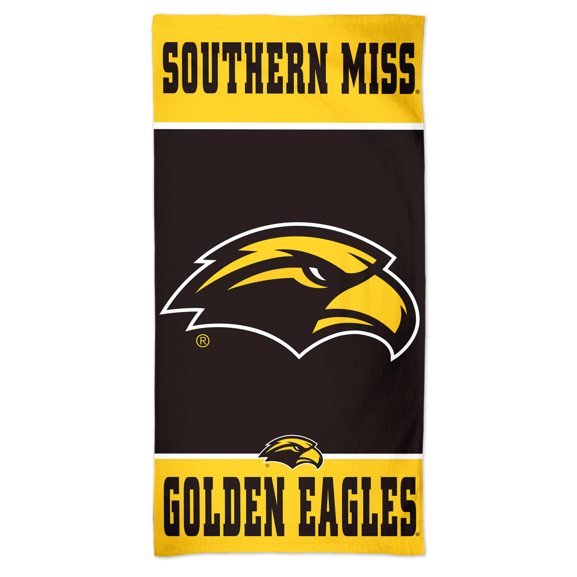 WinCraft Southern Miss Golden Eagles 30″ x 60″ Spectra Beach Towel WinCraft Southern Miss Golden Eagles 30″ x 60″ Spectra Beach Towel