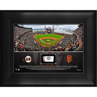 San Francisco Giants Framed 5" x 7" Stadium Collage with a Piece of Game-Used Baseball