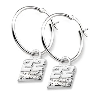 Women's Joey Logano NASCAR Driver Earrings