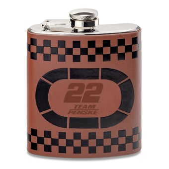 Joey Logano NASCAR Leather Flask