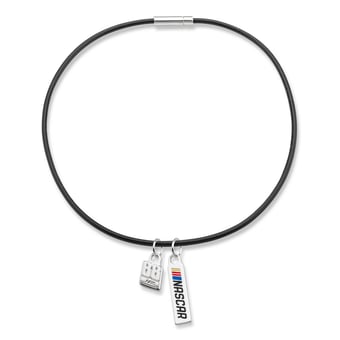 Women's Dale Earnhardt Jr. NASCAR 18" Leather Charm Necklace