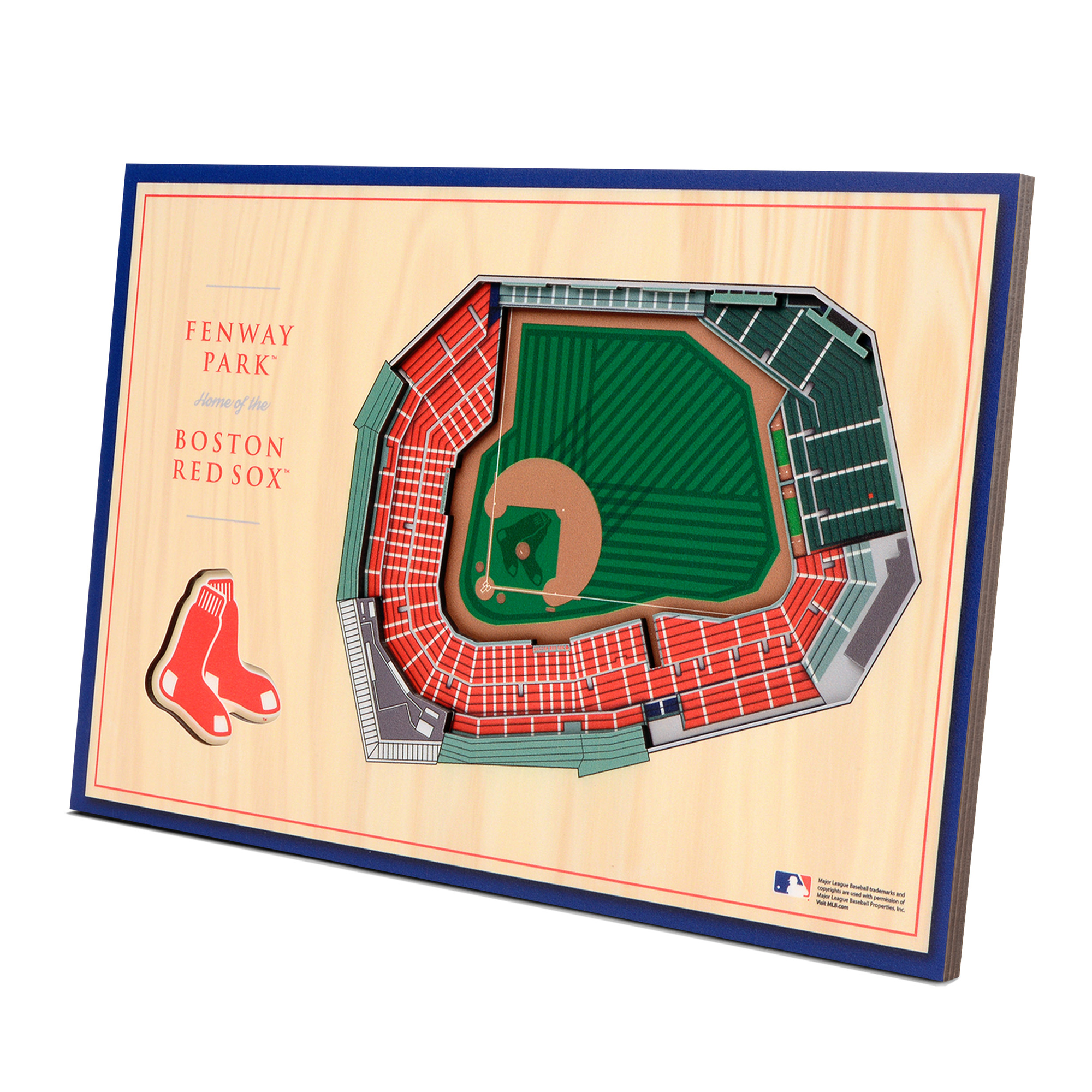 Fanpoint Boston Red Sox 14'' x 10.5'' 3D StadiumView Desktop Display
