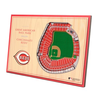 Fanpoint Cincinnati Reds 14'' x 10.5'' 3D StadiumView Desktop Display