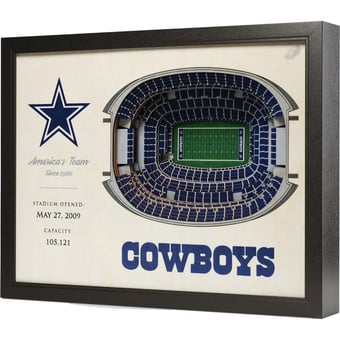 Fanpoint Dallas Cowboys 25.5'' x 19.5'' 25-Layer StadiumView 3D Wall Art