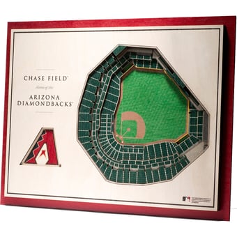 Fanpoint Arizona Diamondbacks 17'' x 13'' 5-Layer 3D StadiumView Wall Art