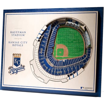 Fanpoint Kansas City Royals 17'' x 13'' 5-Layer 3D StadiumView Wall Art