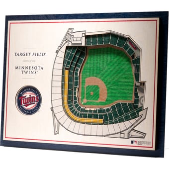 Fanpoint Minnesota Twins 17'' x 13'' 5-Layer 3D StadiumView Wall Art