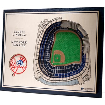 Fanpoint New York Yankees 17'' x 13'' 5-Layer 3D StadiumView Wall Art