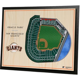 Fanpoint San Francisco Giants 17'' x 13'' 5-Layer 3D StadiumView Wall Art