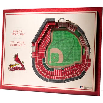 Fanpoint St. Louis Cardinals 17'' x 13'' 5-Layer StadiumView 3D Wall Art
