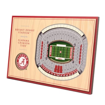 Fanpoint Alabama Crimson Tide 14'' x 10.5'' 3D StadiumView Desktop Display