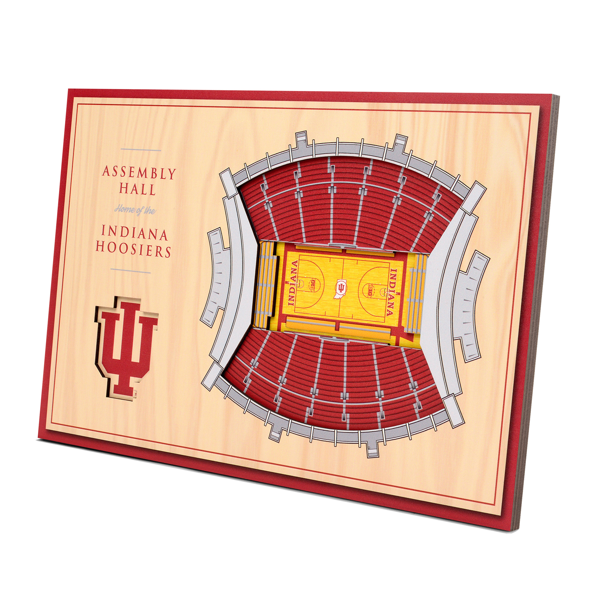 Fanpoint Indiana Hoosiers 14'' x 10.5'' 3D StadiumView Desktop Display