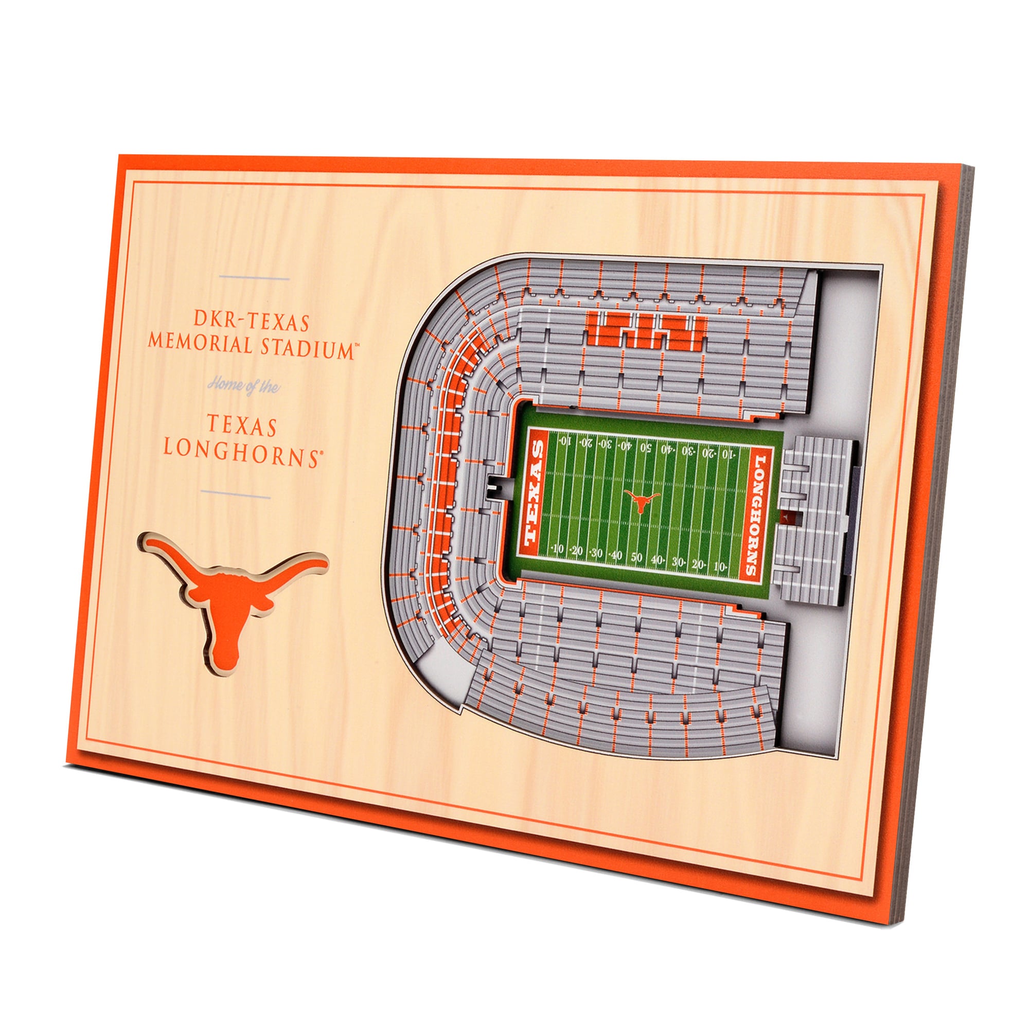 IDNA Texas Longhorns 14'' x 10.5'' 3D StadiumViews Desktop Display
