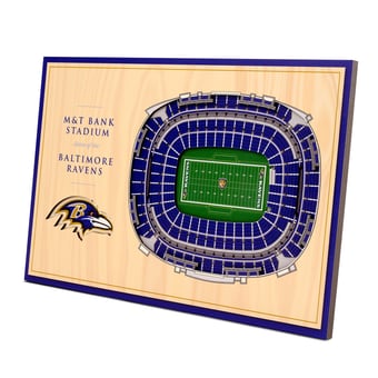 Fanpoint Baltimore Ravens 14'' x 10.5'' 3D StadiumView Desktop Display