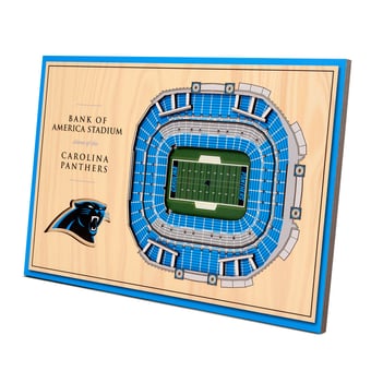 Fanpoint Carolina Panthers 14'' x 10.5'' 3D StadiumView Desktop Display