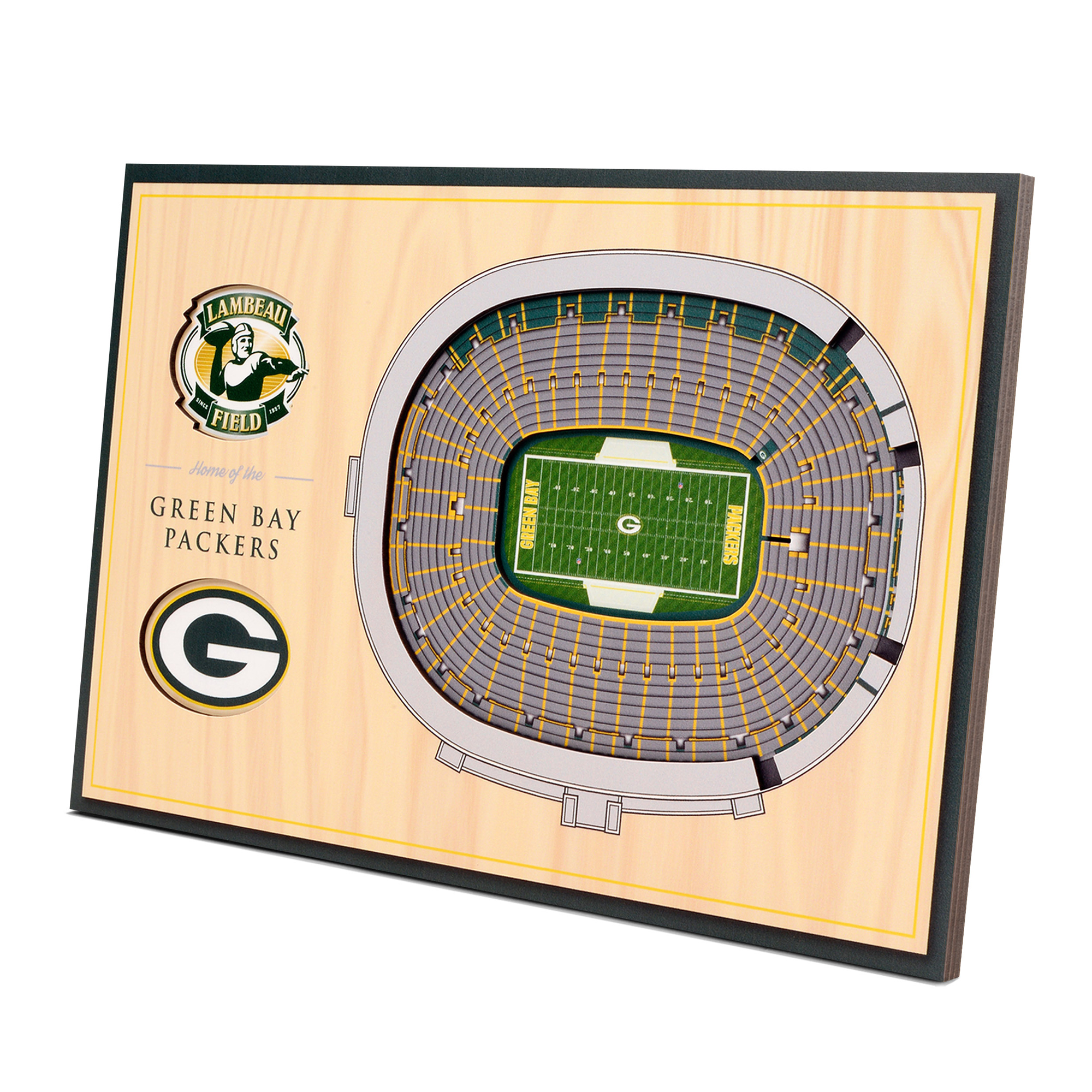 IDNA Green Bay Packers 14'' x 10.5'' 3D StadiumViews Desktop Display