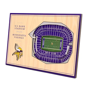 Fanpoint Minnesota Vikings 14'' x 10.5'' 3D StadiumView Desktop Display