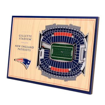 IDNA New England Patriots 14'' x 10.5'' 3D StadiumViews Desktop Display