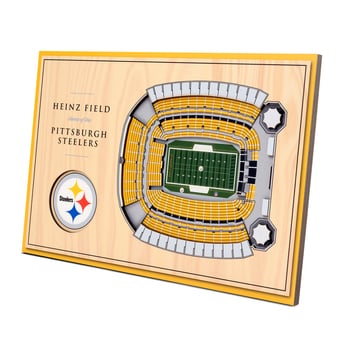 Fanpoint Pittsburgh Steelers 14'' x 10.5'' 3D StadiumView Desktop Display