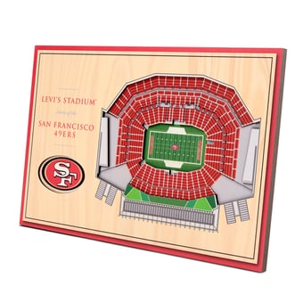 Fanpoint San Francisco 49ers 14'' x 10.5'' 3D StadiumView Desktop Display