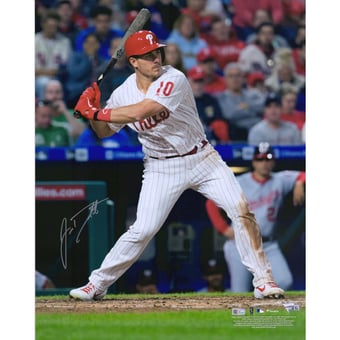 J.T. Realmuto Philadelphia Phillies Autographed 8" x 10" Hitting Photograph