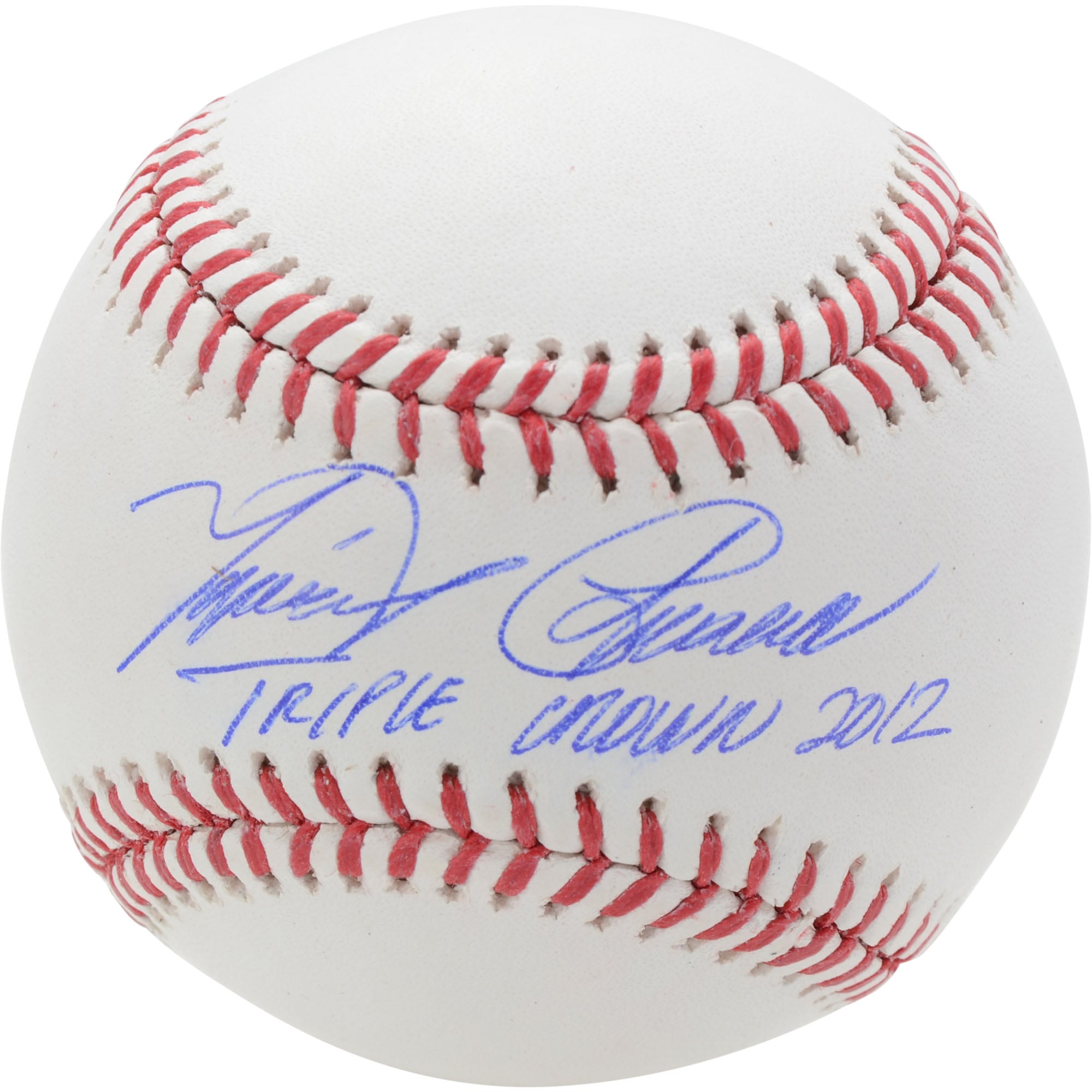 Miguel Cabrera Detroit Tigers Autographed Baseball with "TRIPLE CROWN 2012" Inscription