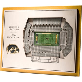 IDNA Iowa Hawkeyes 17'' x 13'' 5-Layer StadiumViews 3D Wall Art