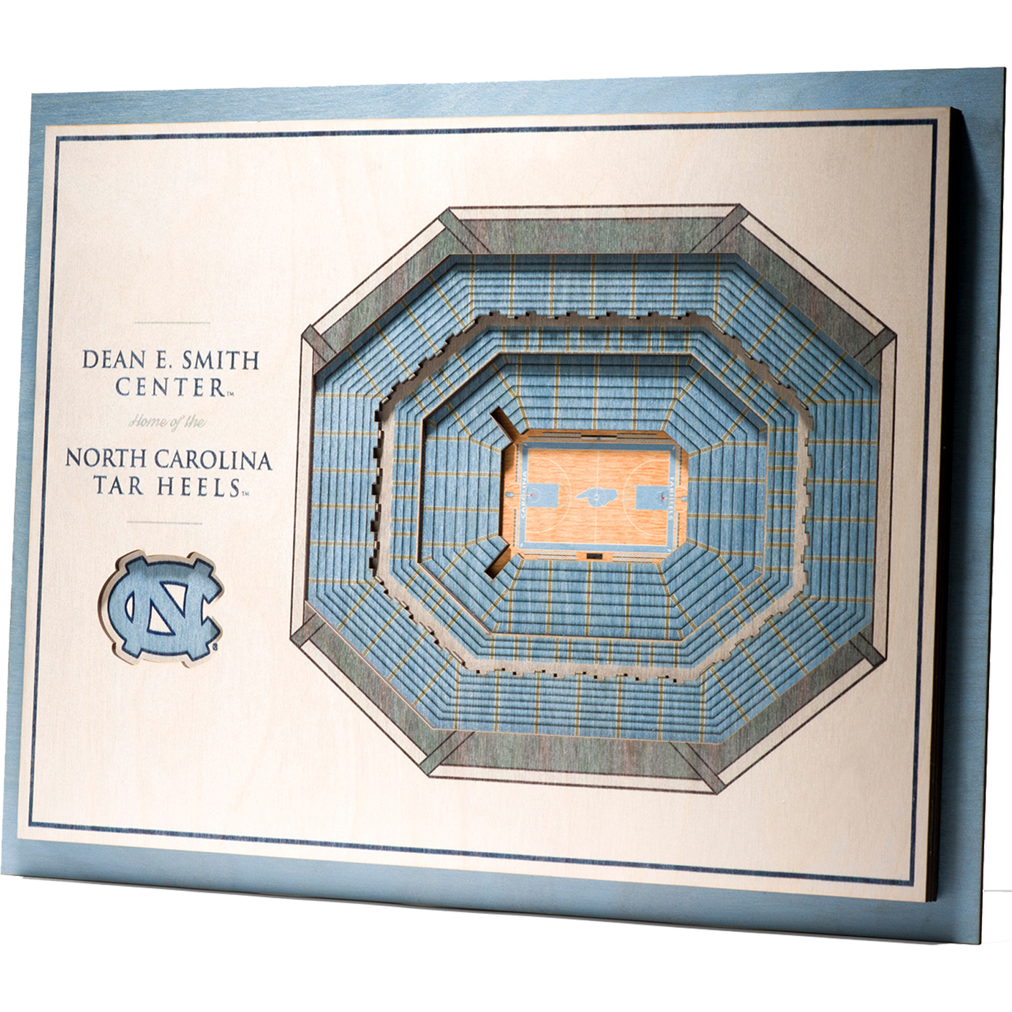 Fanpoint North Carolina Tar Heels 17'' x 13'' 5-Layer StadiumView 3D Wall Art