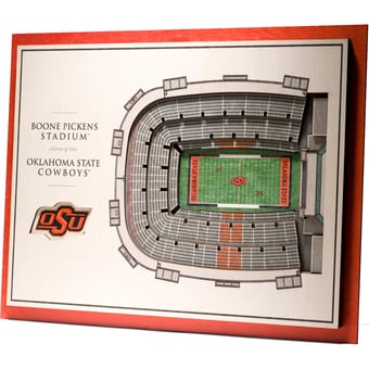Fanpoint Oklahoma State Cowboys 17'' x 13'' 5-Layer StadiumView 3D Wall Art