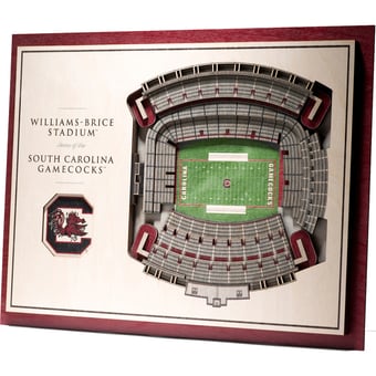 Fanpoint South Carolina Gamecocks 17'' x 13'' 5-Layer StadiumView 3D Wall Art