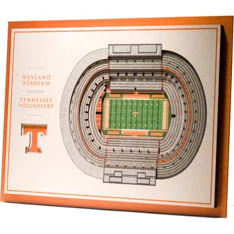 Fanpoint Tennessee Volunteers 17'' x 13'' 5-Layer StadiumView 3D Wall Art