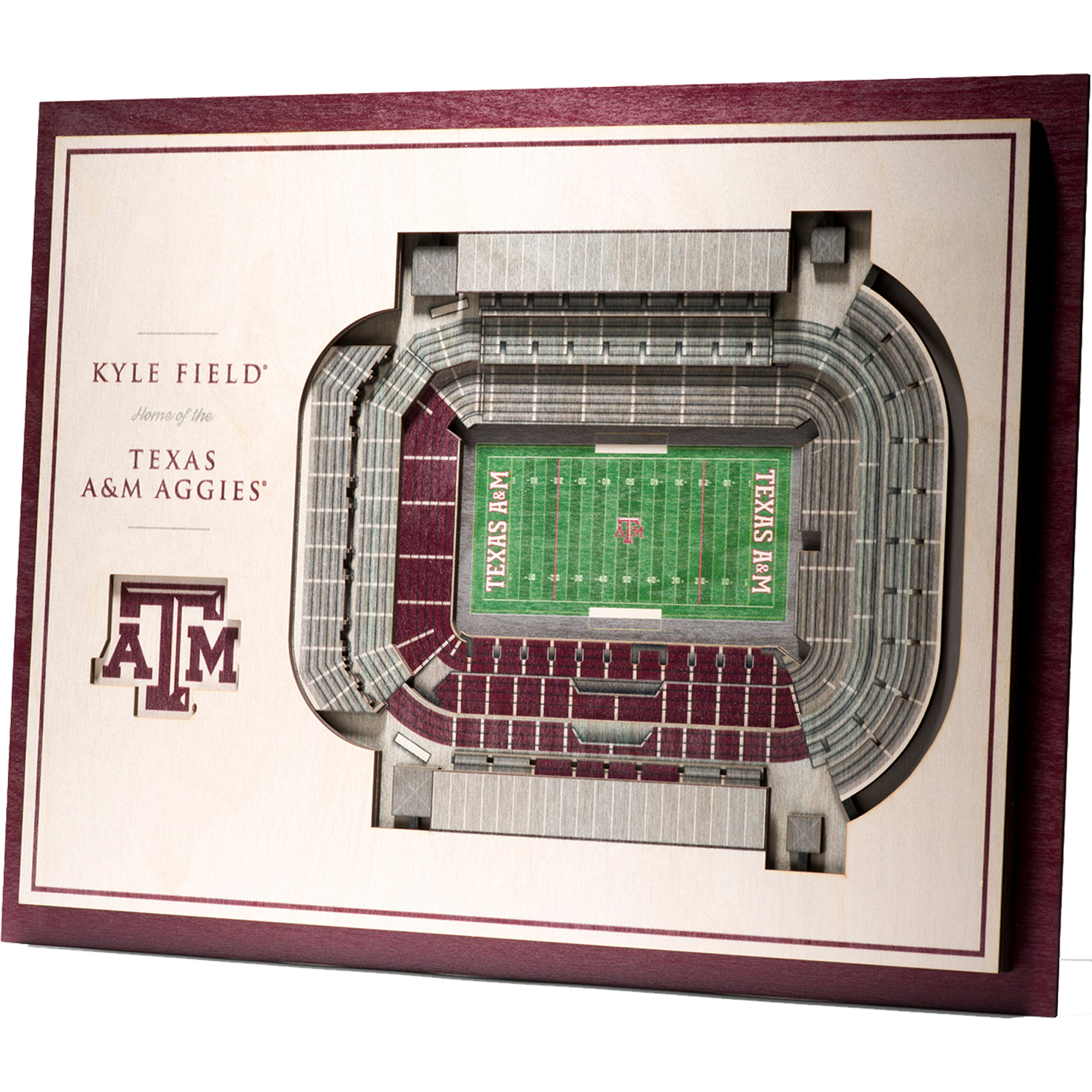 IDNA Texas A&M Aggies 17'' x 13'' 5-Layer StadiumViews 3D Wall Art