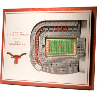 Fanpoint Texas Longhorns 17'' x 13'' 5-Layer StadiumView 3D Wall Art