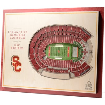 Fanpoint USC Trojans 17'' x 13'' 5-Layer StadiumView 3D Wall Art