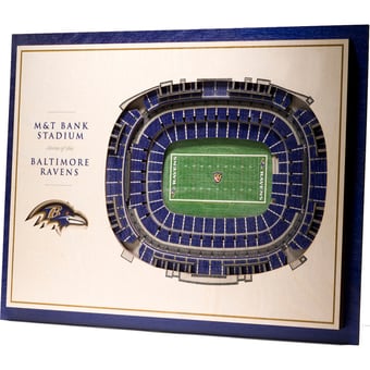 Fanpoint Baltimore Ravens 17'' x 13'' 5-Layer StadiumView 3D Wall Art