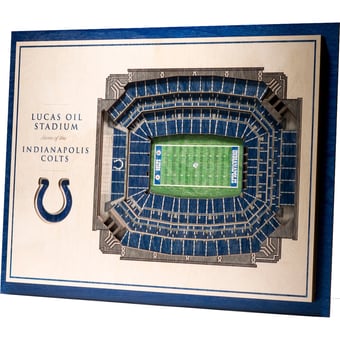 Fanpoint Indianapolis Colts 17'' x 13'' 5-Layer StadiumView 3D Wall Art