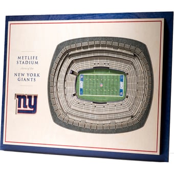 Fanpoint New York Giants 17'' x 13'' 5-Layer StadiumView 3D Wall Art
