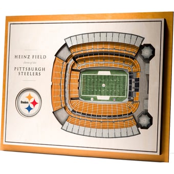 Fanpoint Pittsburgh Steelers 17'' x 13'' 5-Layer StadiumView 3D Wall Art