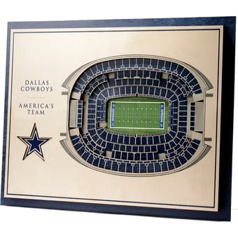Fanpoint Dallas Cowboys 17'' x 13'' 5-Layer StadiumView 3D Wall Art