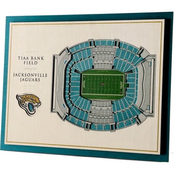 Fanpoint Jacksonville Jaguars 17'' x 13'' 5-Layer StadiumView 3D Wall Art