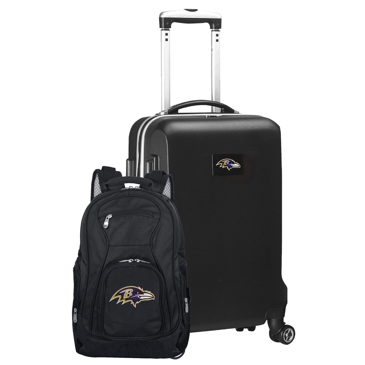 MOJO Black Baltimore Ravens 2-Piece Backpack & Carry-On Set
