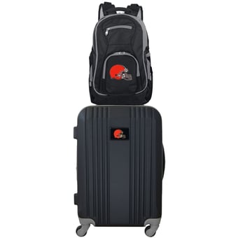 MOJO Gray Cleveland Browns 2-Piece Backpack & Carry-On Luggage Set
