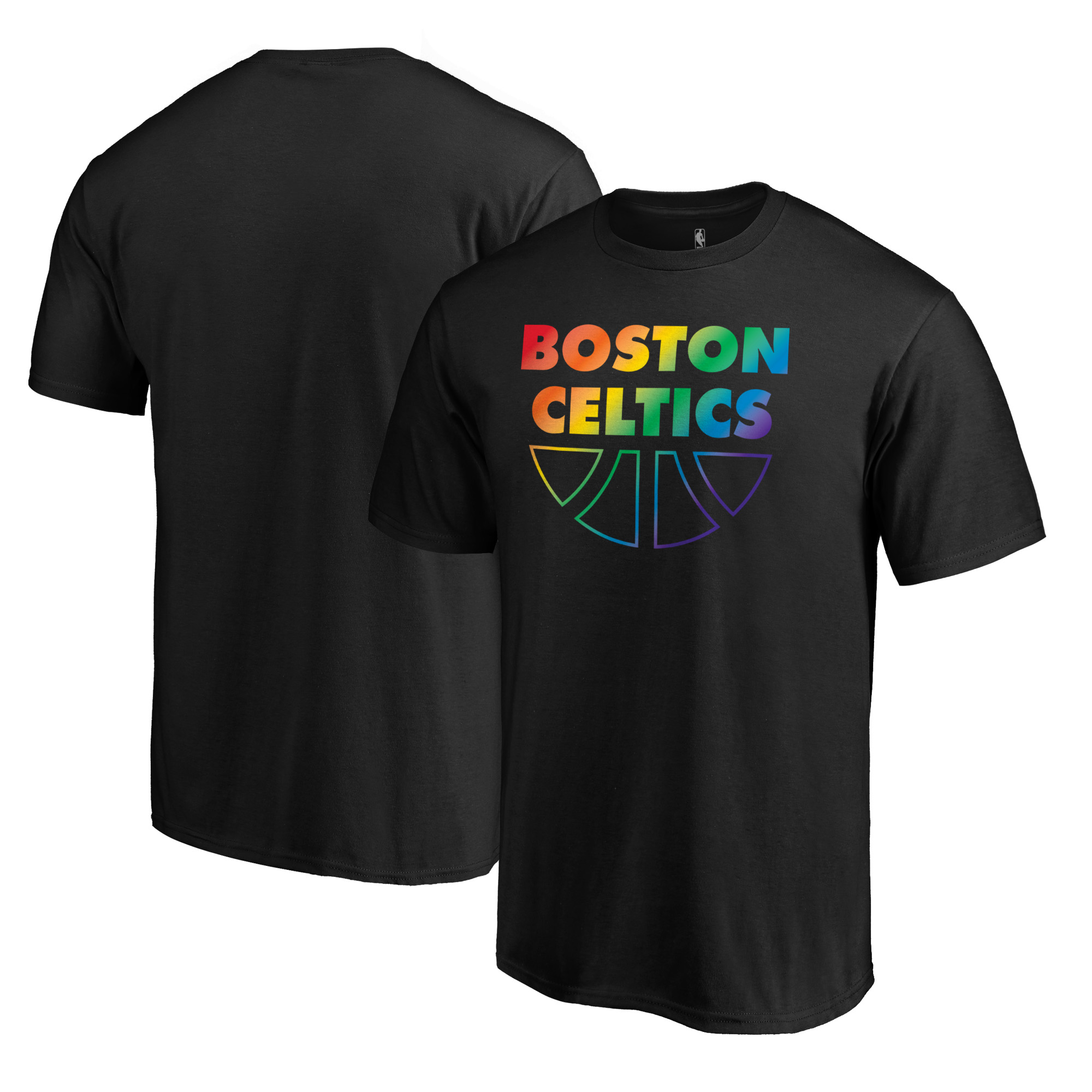 Men's Black Boston Celtics Team Pride Wordmark T-Shirt