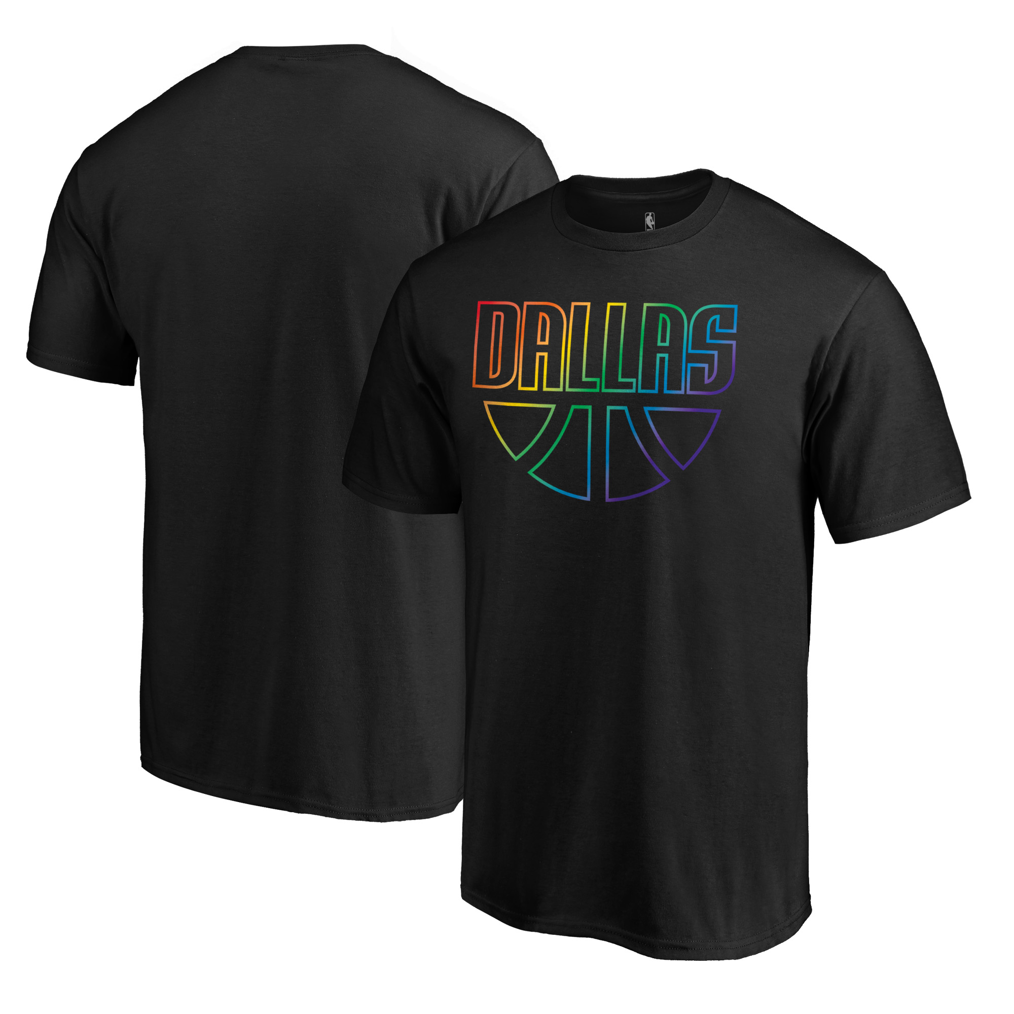 Men's Black Dallas Mavericks Team Pride Wordmark T-Shirt