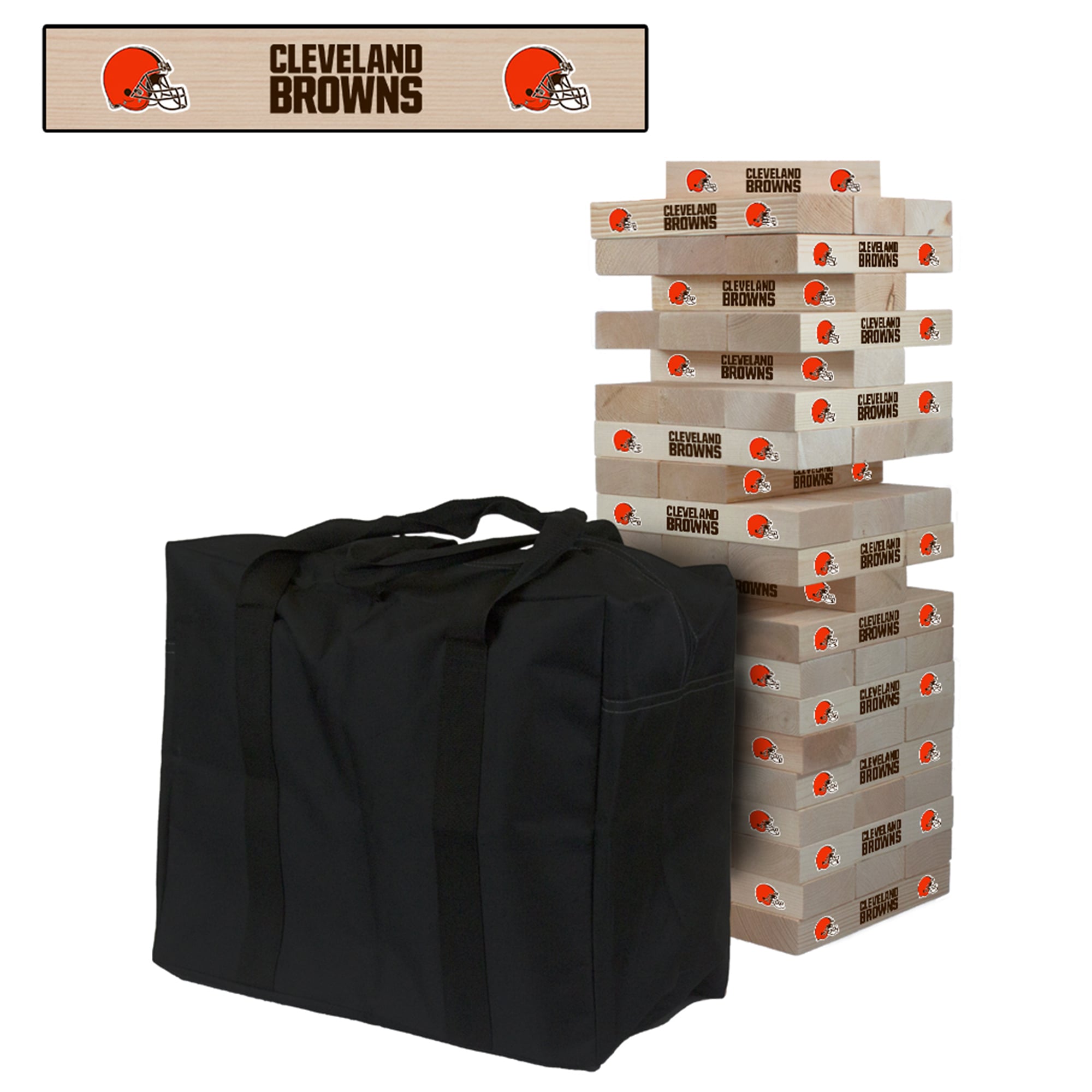 Cleveland Browns Giant Wooden Tumble Tower Game