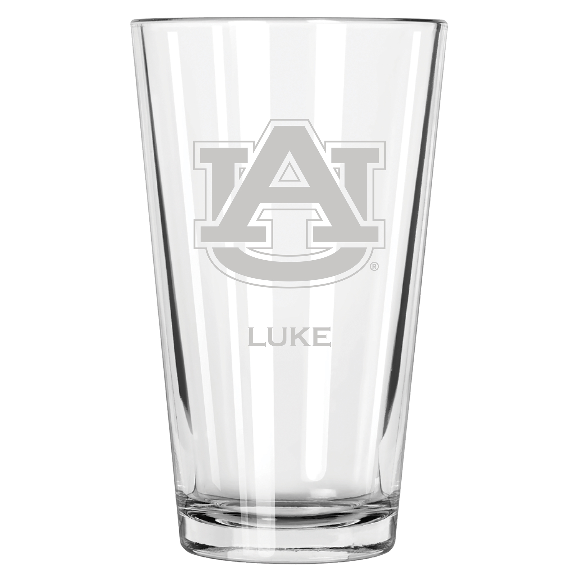 Auburn Tigers 16oz. Personalized Etched Pint Glass