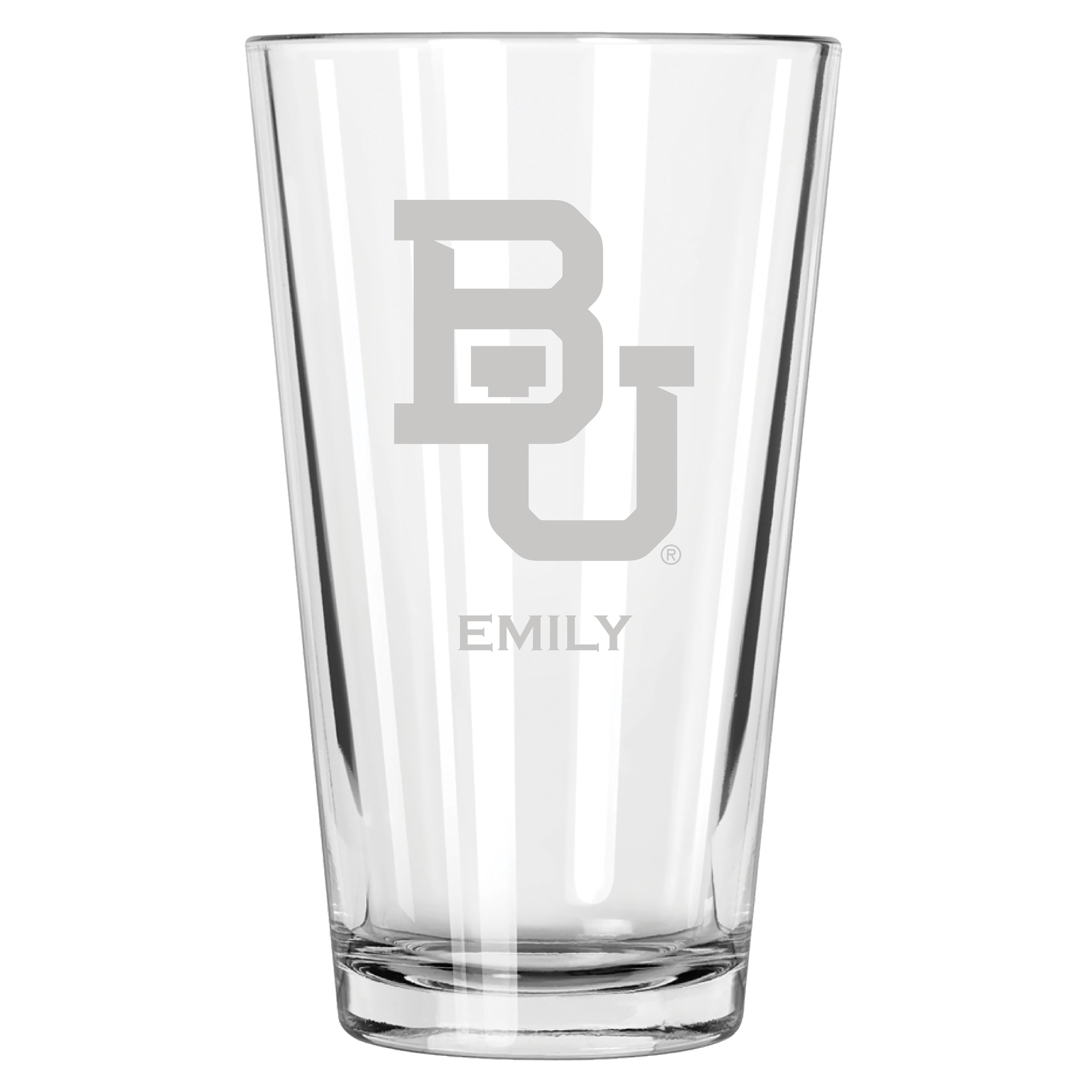 Baylor Bears 16oz. Personalized Etched Pint Glass
