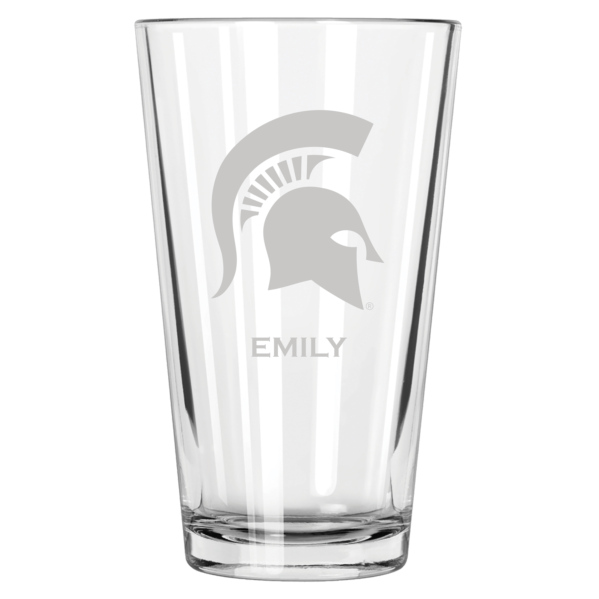 Michigan State Spartans 16oz. Personalized Etched Pint Glass