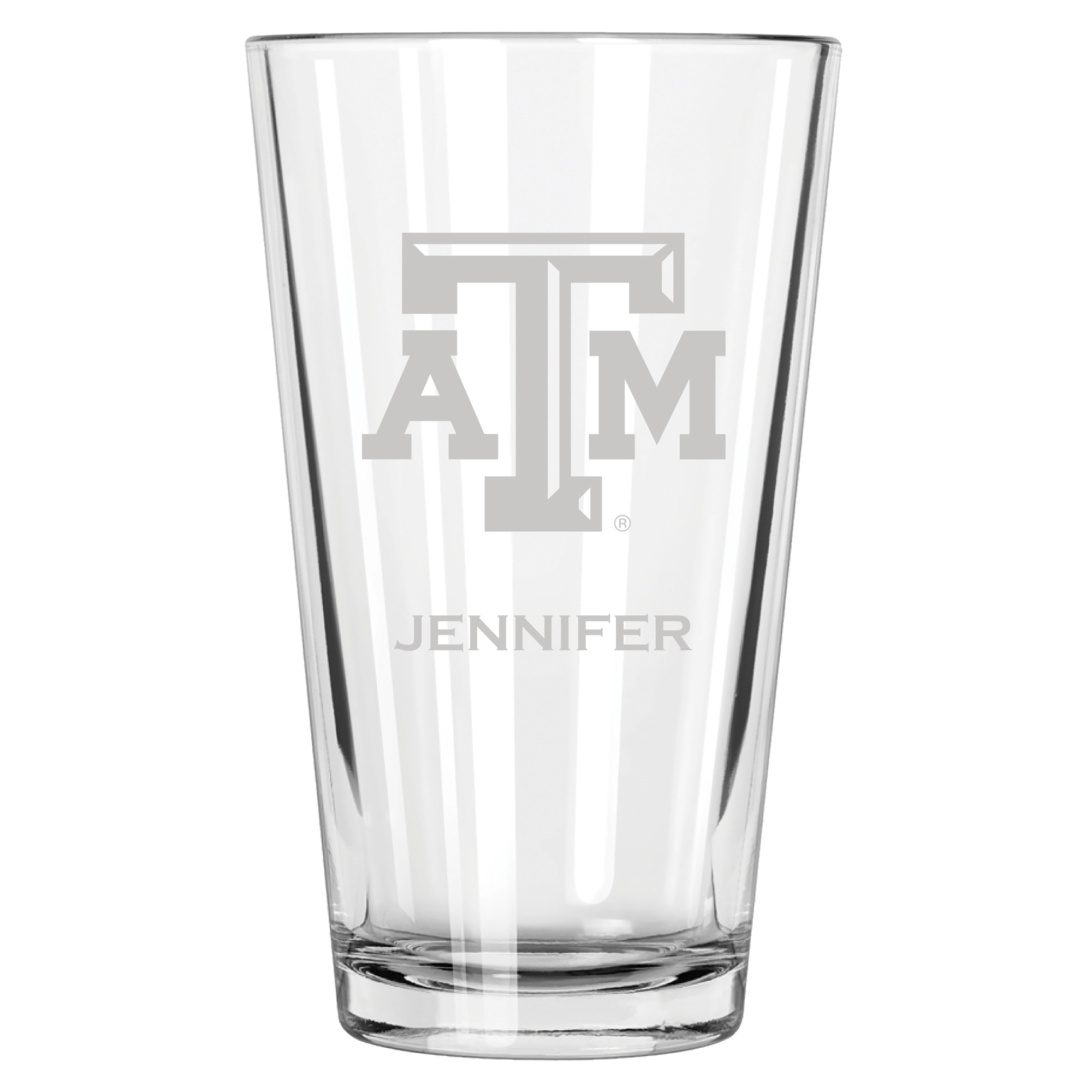 Texas A&M Aggies 16oz. Personalized Etched Pint Glass