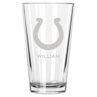 Indianapolis Colts 16oz. Personalized Etched Pint Glass